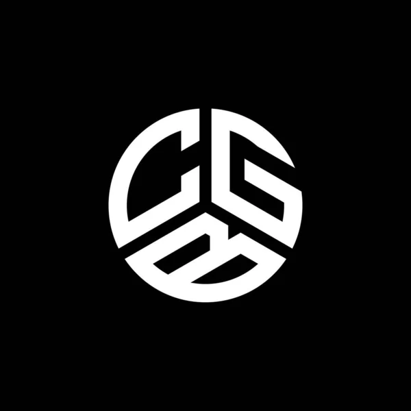 Cgb Lettre Logo Design Sur Fond Blanc Cgb Initiales Créatives — Image vectorielle