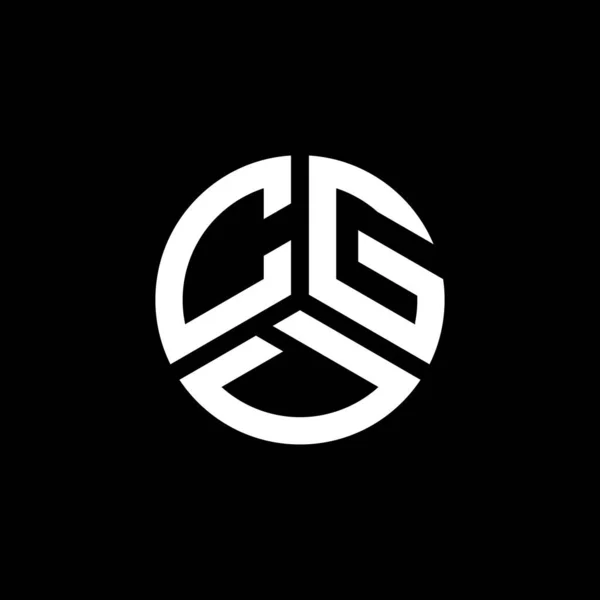 Diseño Del Logotipo Letra Cgd Sobre Fondo Blanco Cgd Iniciales — Vector de stock
