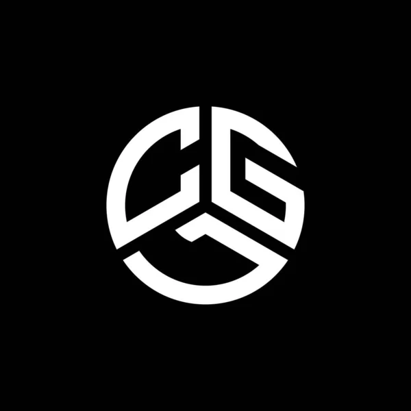 Diseño Del Logotipo Letra Cgl Sobre Fondo Blanco Cgl Iniciales — Vector de stock
