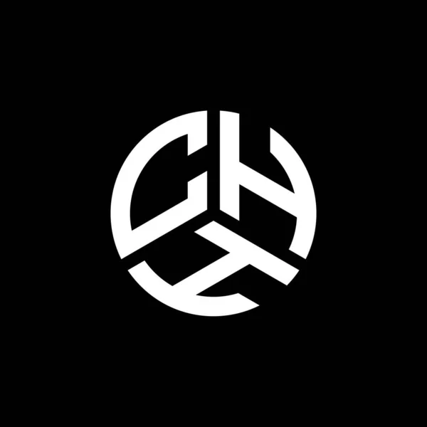 Diseño Del Logotipo Letra Chh Sobre Fondo Blanco Chh Iniciales — Archivo Imágenes Vectoriales