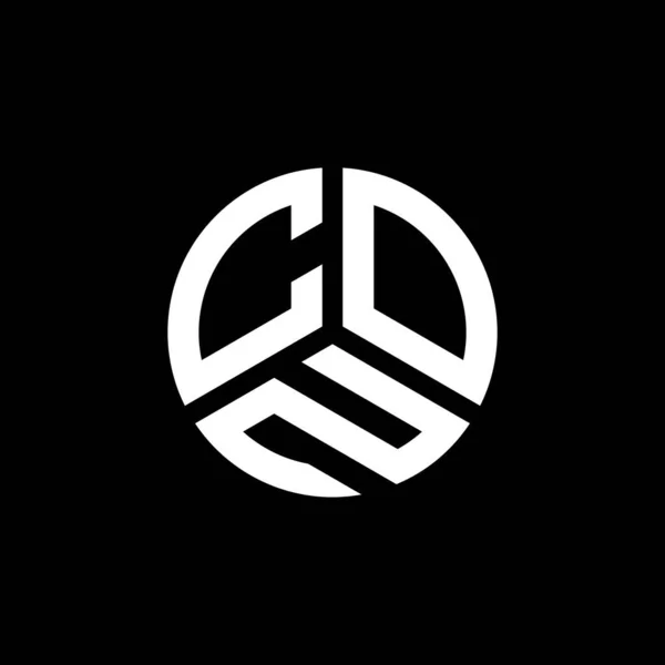 Con Logo Ontwerp Witte Achtergrond Con Creatieve Initialen Letter Logo — Stockvector