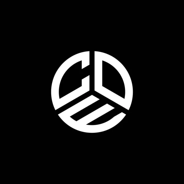 Coe Letter Logo Design White Background Coe Creative Initials Letter — Stock Vector