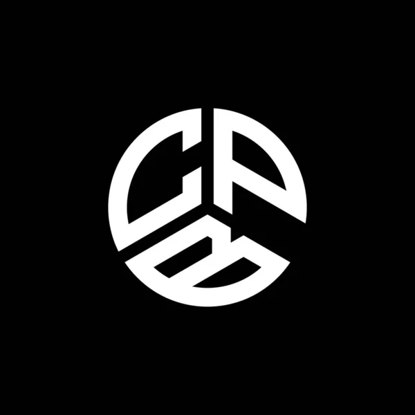 Design Logotipo Carta Cpb Fundo Branco Cpb Iniciais Criativas Conceito — Vetor de Stock