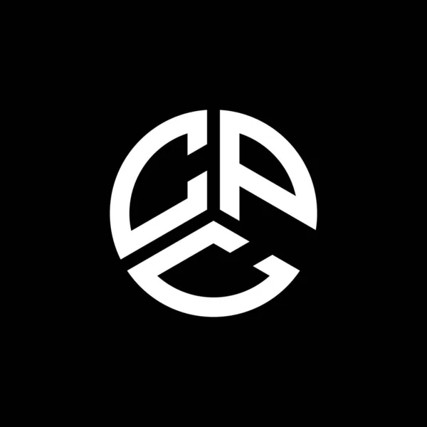 Diseño Del Logotipo Letra Cpc Sobre Fondo Blanco Cpc Iniciales — Vector de stock