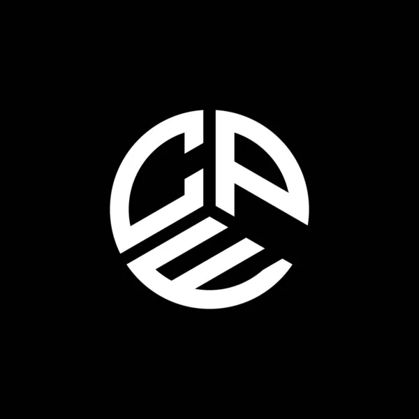 Diseño Del Logotipo Letra Cpe Sobre Fondo Blanco Cpe Iniciales — Vector de stock