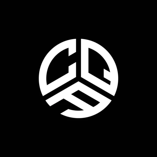 Cqa Logo Ontwerp Witte Achtergrond Cqa Creatieve Initialen Letter Logo — Stockvector