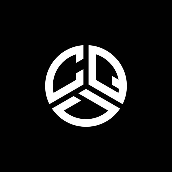 Diseño Del Logotipo Letra Cqd Sobre Fondo Blanco Cqd Iniciales — Vector de stock