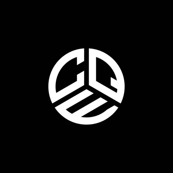 Diseño Del Logotipo Letra Cqe Sobre Fondo Blanco Cqe Iniciales — Vector de stock