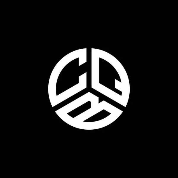 Diseño Del Logotipo Letra Cqb Sobre Fondo Blanco Cqb Iniciales — Archivo Imágenes Vectoriales
