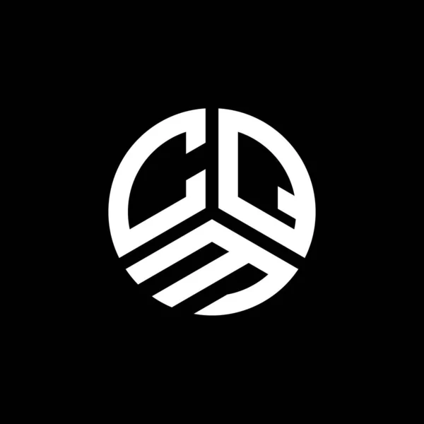 Cqm Letter Logo Ontwerp Witte Achtergrond Cqm Creatieve Initialen Letter — Stockvector
