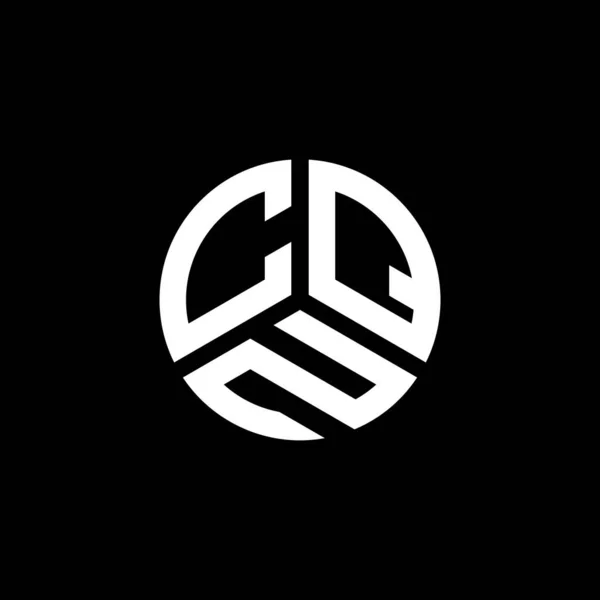 Beyaz Arkaplanda Cqn Harf Logosu Tasarımı Cqn Yaratıcı Harflerin Baş — Stok Vektör