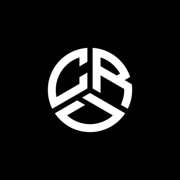 Crd Lettre Logo Design Sur Fond Blanc Crd Initiales Créatives — Image vectorielle