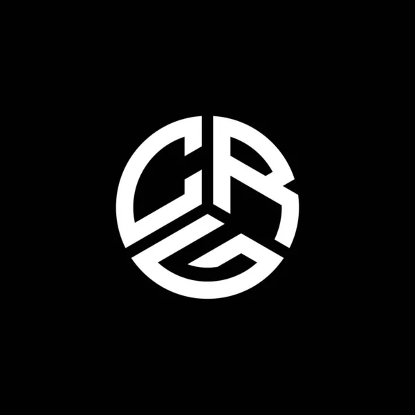 Crg Logo Ontwerp Witte Achtergrond Crg Creatieve Initialen Letter Logo — Stockvector