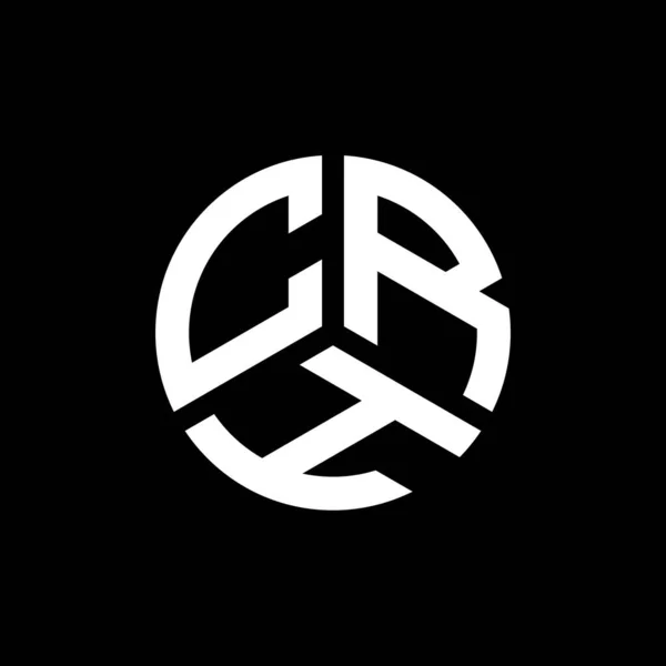 Crh Lettre Logo Design Sur Fond Blanc Crh Initiales Créatives — Image vectorielle