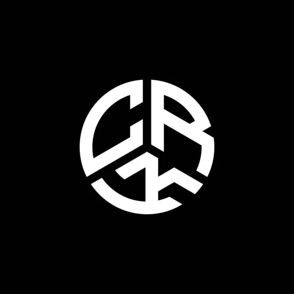 白い背景にCrkの手紙のロゴデザイン Crkクリエイティブイニシャルレターロゴコンセプト Crkレターデザイン — ストックベクタ