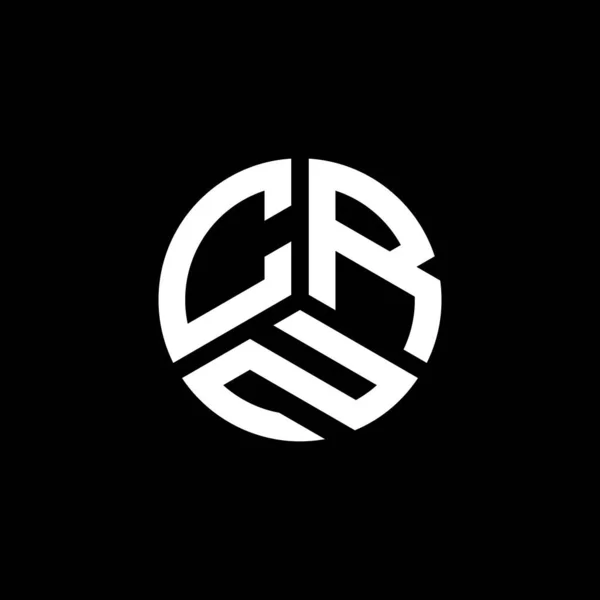 Crn Lettre Logo Design Sur Fond Blanc Crn Initiales Créatives — Image vectorielle