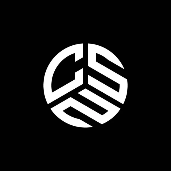 Diseño Del Logotipo Letra Csn Sobre Fondo Blanco Csn Iniciales — Vector de stock