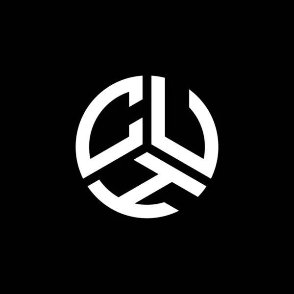 Diseño Del Logotipo Letra Cuh Sobre Fondo Blanco Cuh Iniciales — Archivo Imágenes Vectoriales
