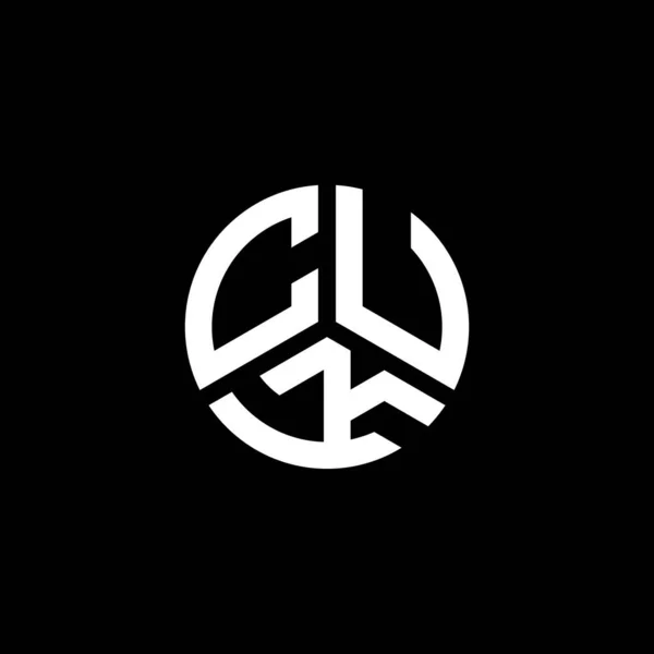 Cuk Letter Logo Design White Background Cuk Creative Initials Letter — Stock Vector