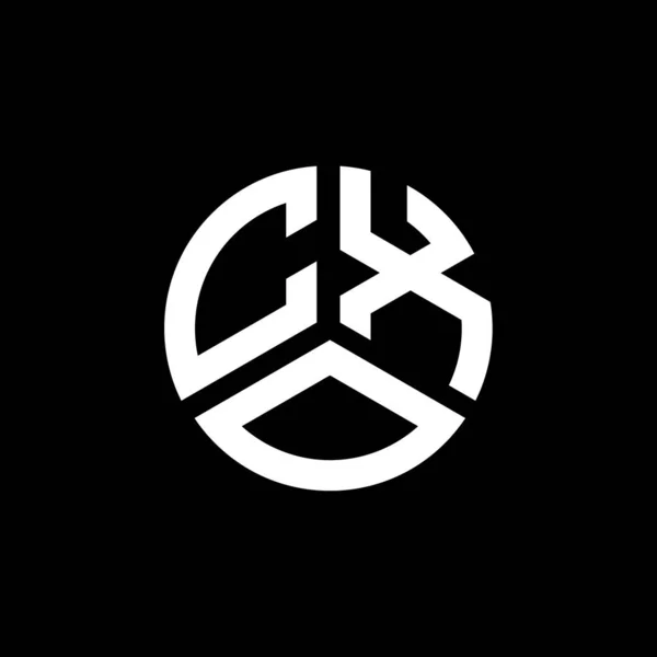 Beyaz Arka Planda Cxo Harf Logosu Tasarımı Cxo Yaratıcı Harflerin — Stok Vektör