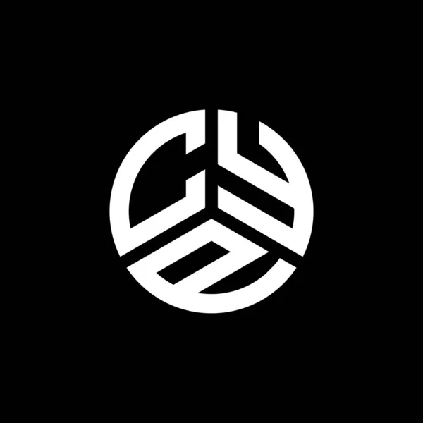 Projekt Logo Litery Cyp Białym Tle Kreatywne Inicjały Cyp Koncepcja — Wektor stockowy