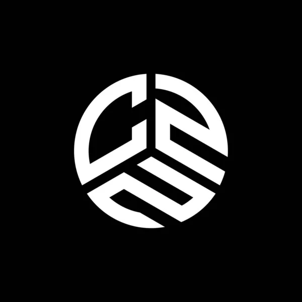 Дизайн Логотипа Буквы Czn Белом Фоне Czn Креативные Инициалы Буквенная — стоковый вектор