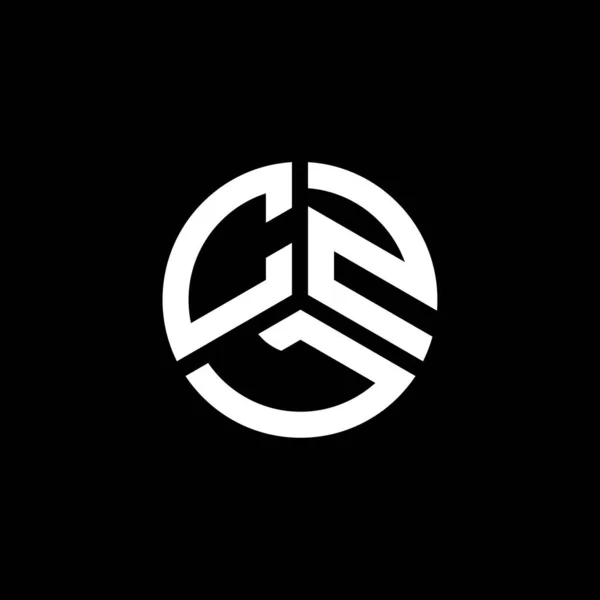 Diseño Del Logotipo Letra Czl Sobre Fondo Blanco Czl Iniciales — Vector de stock