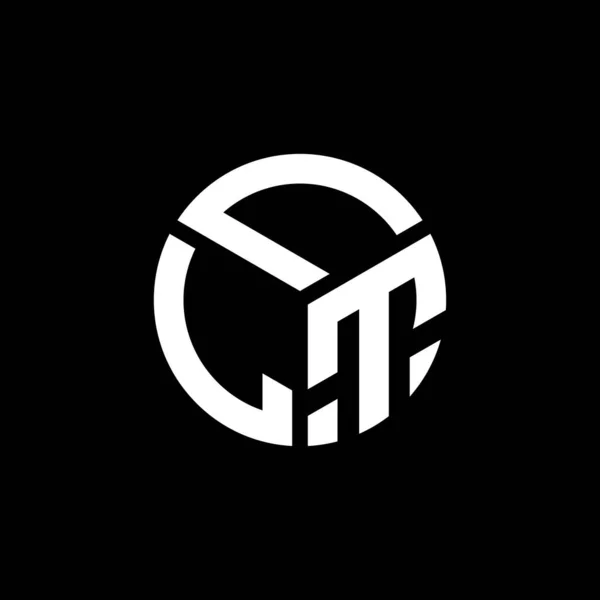 Llt Letter Logo Design Black Background Llt Creative Initials Letter — Stock Vector