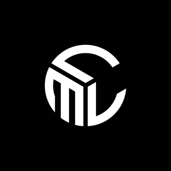 Lml Letter Logo Design Black Background Lml Creative Initials Letter — Stock Vector