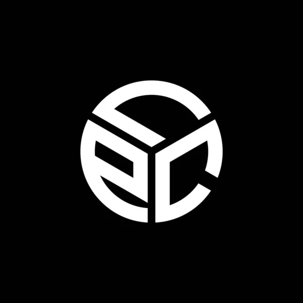Design Logotipo Carta Lpc Fundo Preto Lpc Iniciais Criativas Conceito —  Vetores de Stock