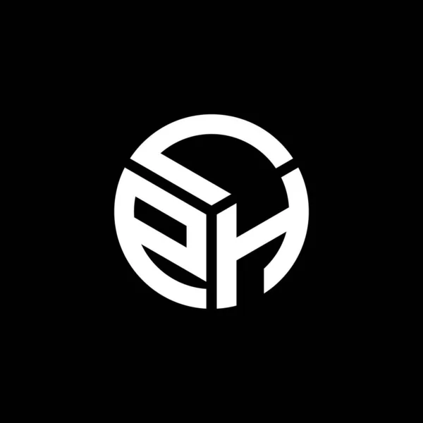Lph Lettre Logo Design Sur Fond Noir Lph Initiales Créatives — Image vectorielle