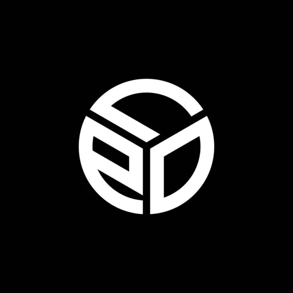Design Logotipo Carta Lpo Fundo Preto Lpo Iniciais Criativas Conceito —  Vetores de Stock