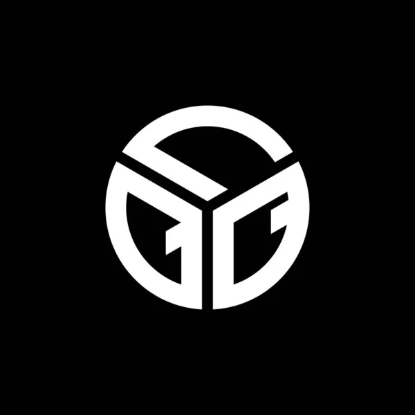 Σχεδιασμός Λογότυπου Γραμμάτων Lqq Μαύρο Φόντο Δημιουργικά Αρχικά Lqq Έννοια — Διανυσματικό Αρχείο