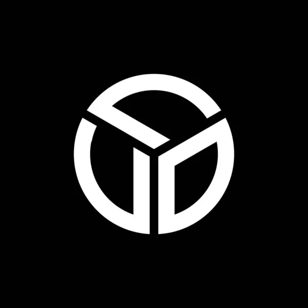 Lvo Letter Logo Design Auf Schwarzem Hintergrund Lvo Kreative Initialen — Stockvektor