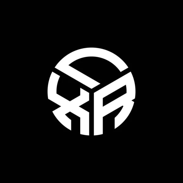 Дизайн Логотипа Lxr Чёрном Фоне Lxr Креативные Инициалы Буквенной Концепции — стоковый вектор