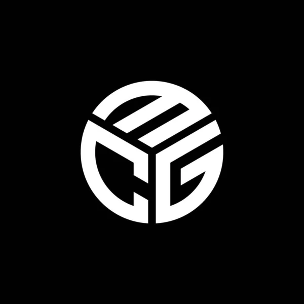 Logo Della Lettera Mcg Sfondo Nero Mcg Creativo Iniziali Lettera — Vettoriale Stock