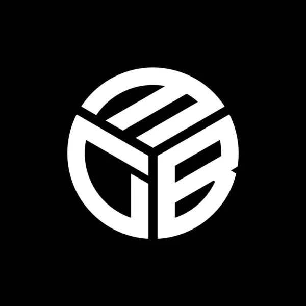 Diseño Del Logotipo Letra Mdb Sobre Fondo Negro Mdb Iniciales — Archivo Imágenes Vectoriales