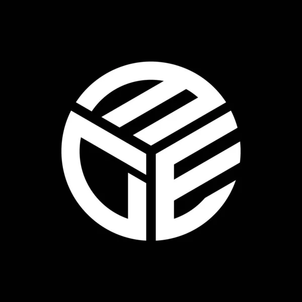 Logo Della Lettera Mde Sfondo Nero Mde Creativo Iniziali Lettera — Vettoriale Stock