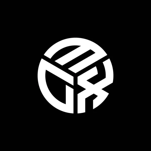 Mdx Logo Ontwerp Zwarte Achtergrond Mdx Creatieve Initialen Letter Logo — Stockvector