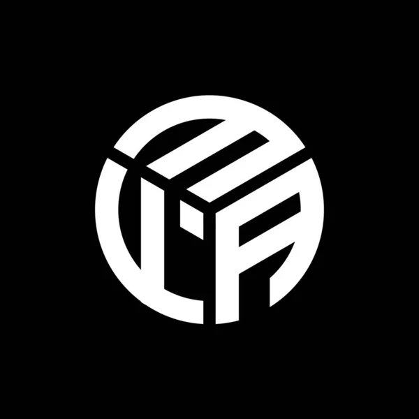 Mfa Logo Ontwerp Zwarte Achtergrond Mfa Creatieve Initialen Letter Logo — Stockvector