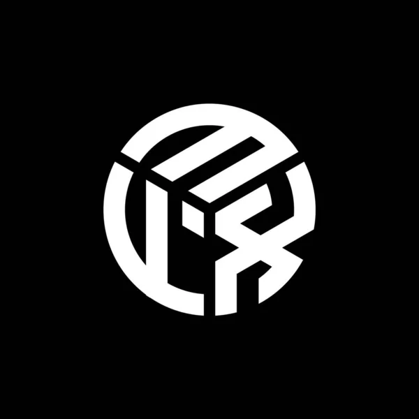 Mfx Letter Logo Design Black Background Mfx Creative Initials Letter — Stock Vector