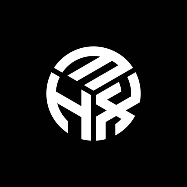Дизайн Логотипа Mhx Чёрном Фоне Концепция Логотипа Инициалами Mhx Буква — стоковый вектор