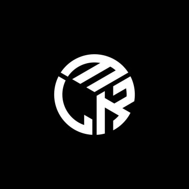 Siyah arka planda MLK harf logosu tasarımı. MLK yaratıcı harflerin baş harfleri logo kavramı. MLK harf tasarımı.