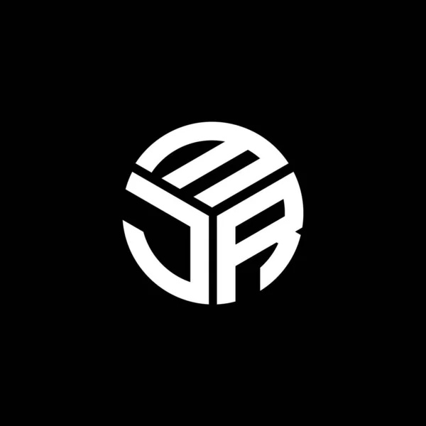 Projekt Logo Litery Mjr Czarnym Tle Kreatywne Inicjały Mjr Koncepcja — Wektor stockowy