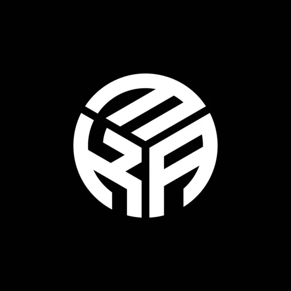 Mka Logo Ontwerp Zwarte Achtergrond Mka Creatieve Initialen Letter Logo — Stockvector