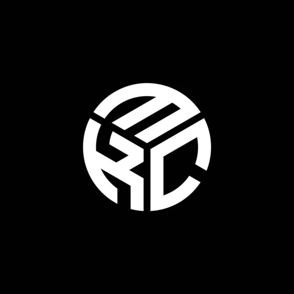 Mkc Дизайн Логотипу Чорному Тлі Творчі Ініціали Мкк Мають Поняття — стоковий вектор