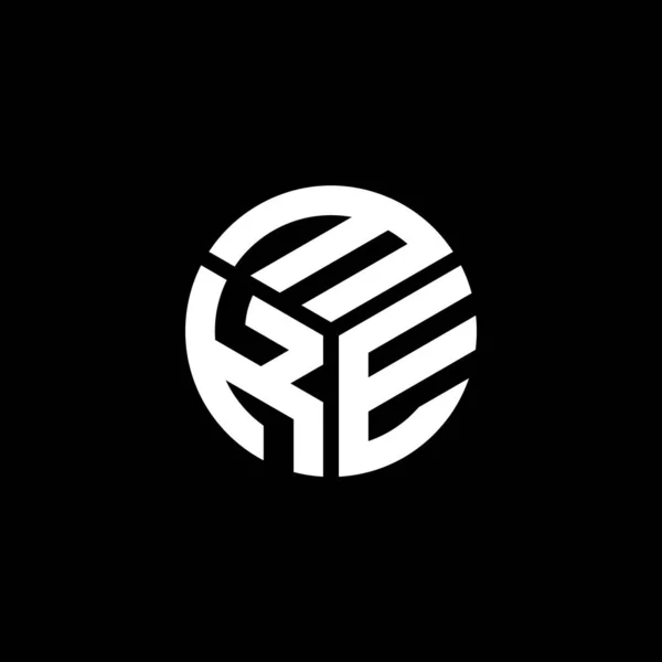 Mke Schriftzug Logo Design Auf Schwarzem Hintergrund Mke Kreative Initialen — Stockvektor