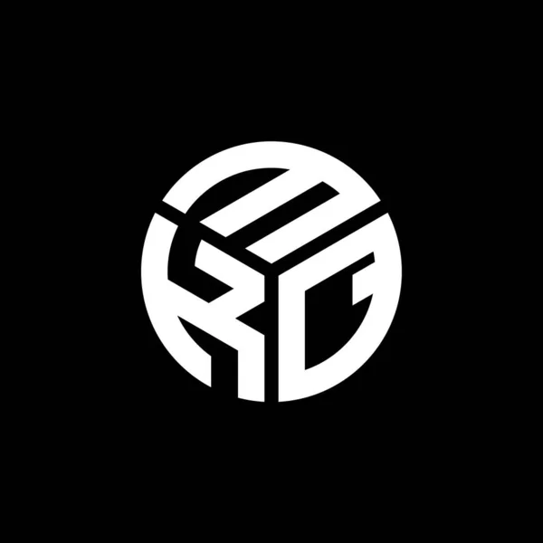 Diseño Del Logotipo Letra Mkq Sobre Fondo Negro Mkq Iniciales — Archivo Imágenes Vectoriales