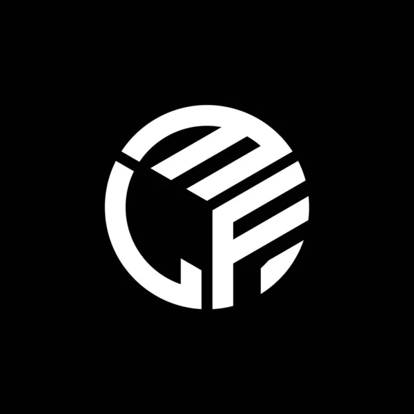 Siyah Arkaplanda Mlf Harf Logosu Tasarımı Mlf Yaratıcı Harf Logosu — Stok Vektör