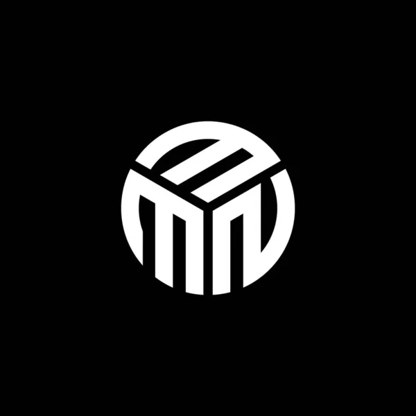 Mmn Letter Logo Design Black Background Mmn Creative Initials Letter — Stock Vector